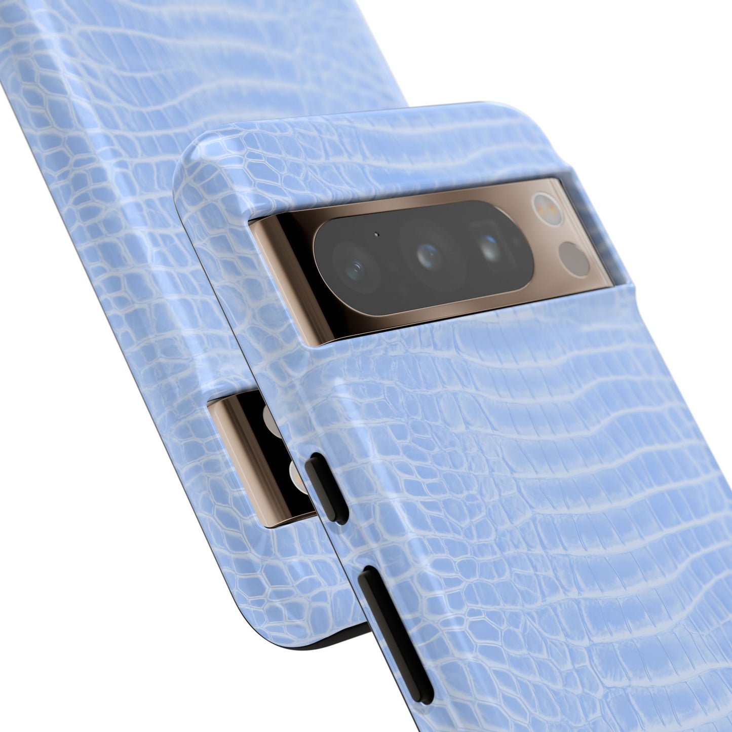 Luxe Leather in Blue - Tough Phone Case