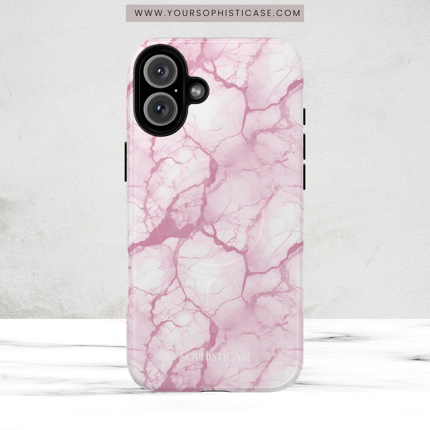 Marble Opulence in Pink - Magsafe Case