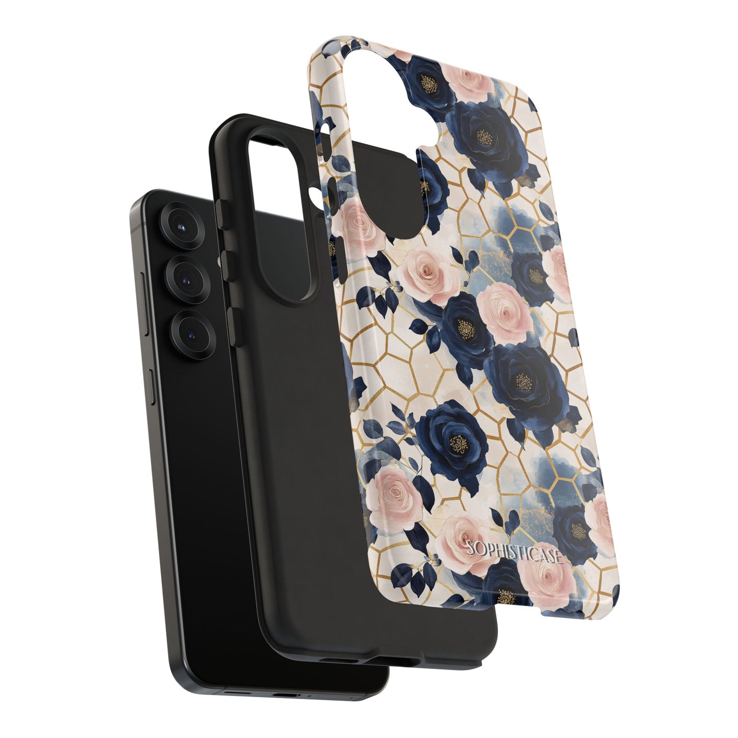 Royal Floral in Navy Hive - Tough Phone Case