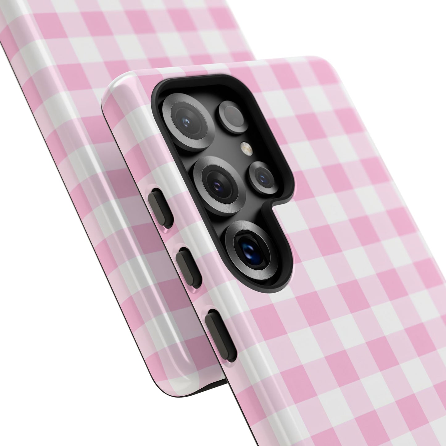 Gingham in Pink - Tough Phone Case
