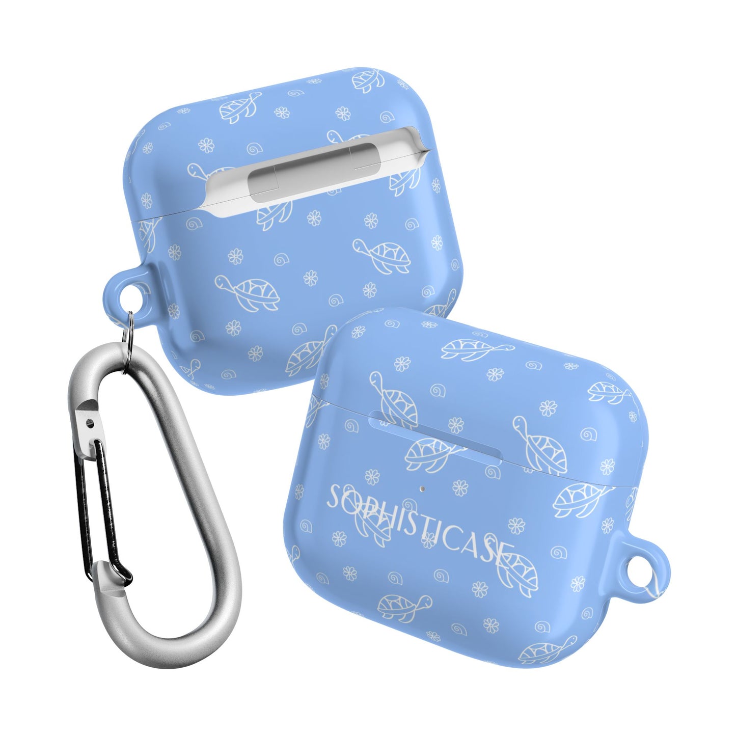 AirPod Cases - Turtle Island in Blue