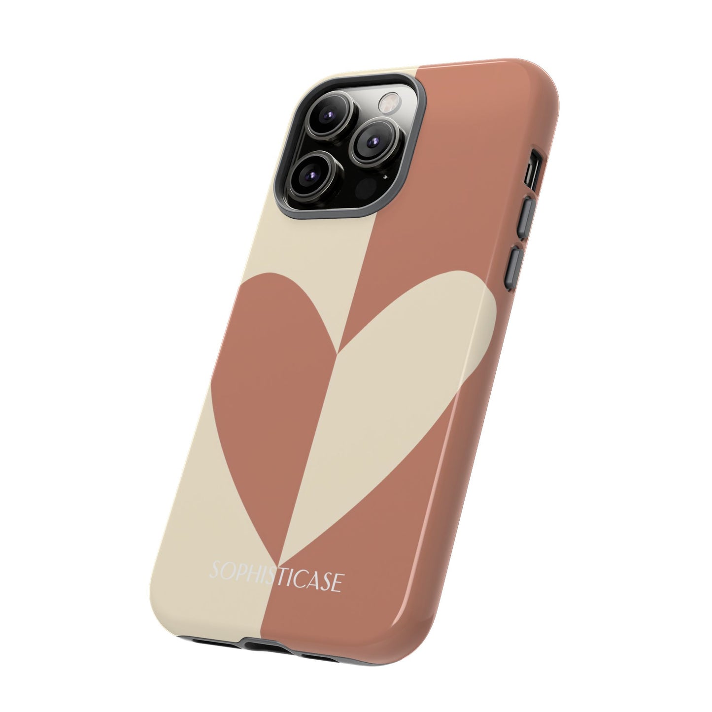 Be Mine in Brown and Cream - iPhone Case