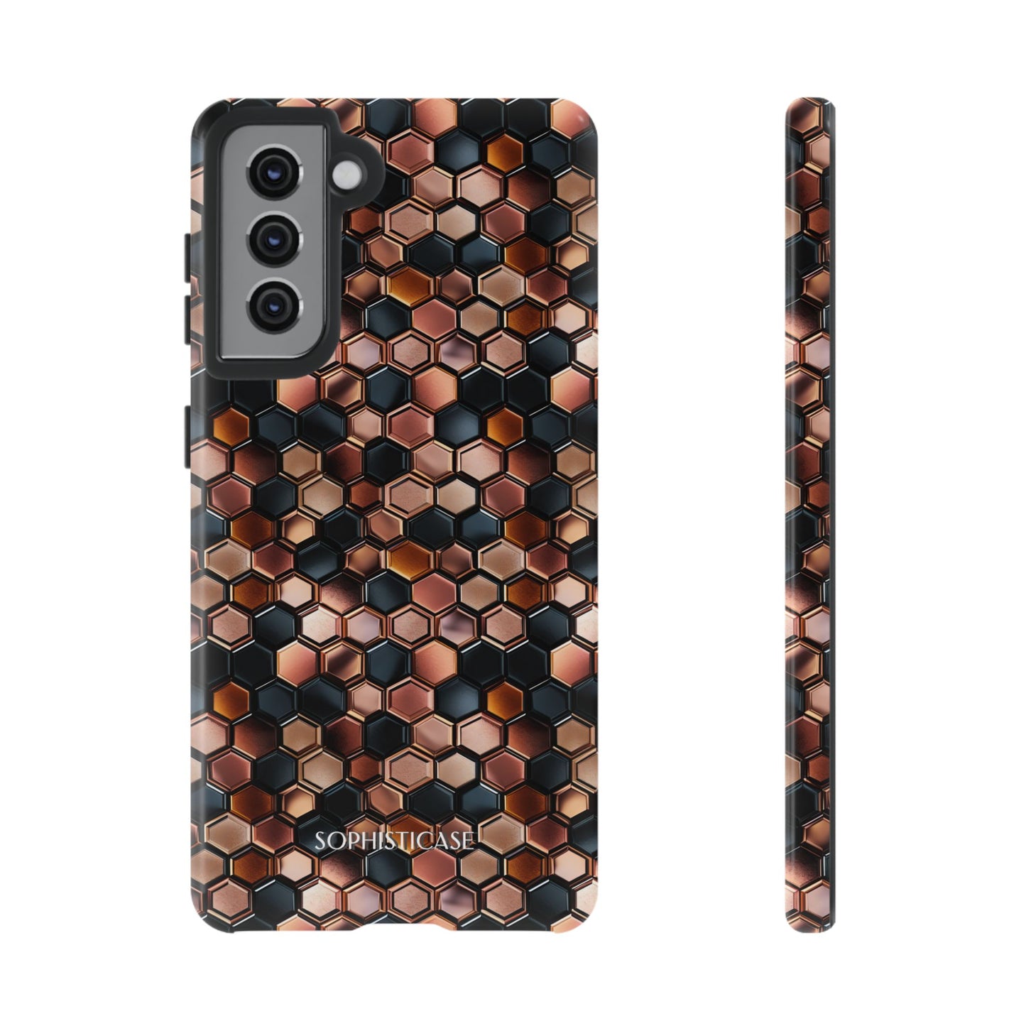 Rose' Runway in Honeycomb Mosaic - Tough Phone Case