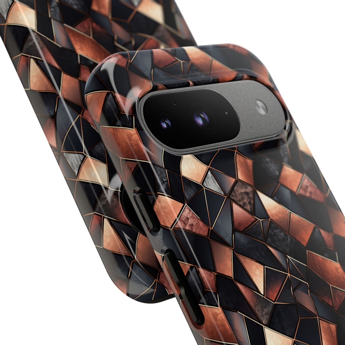 Rose' Runway in Noir Mosaic - Tough Phone Case