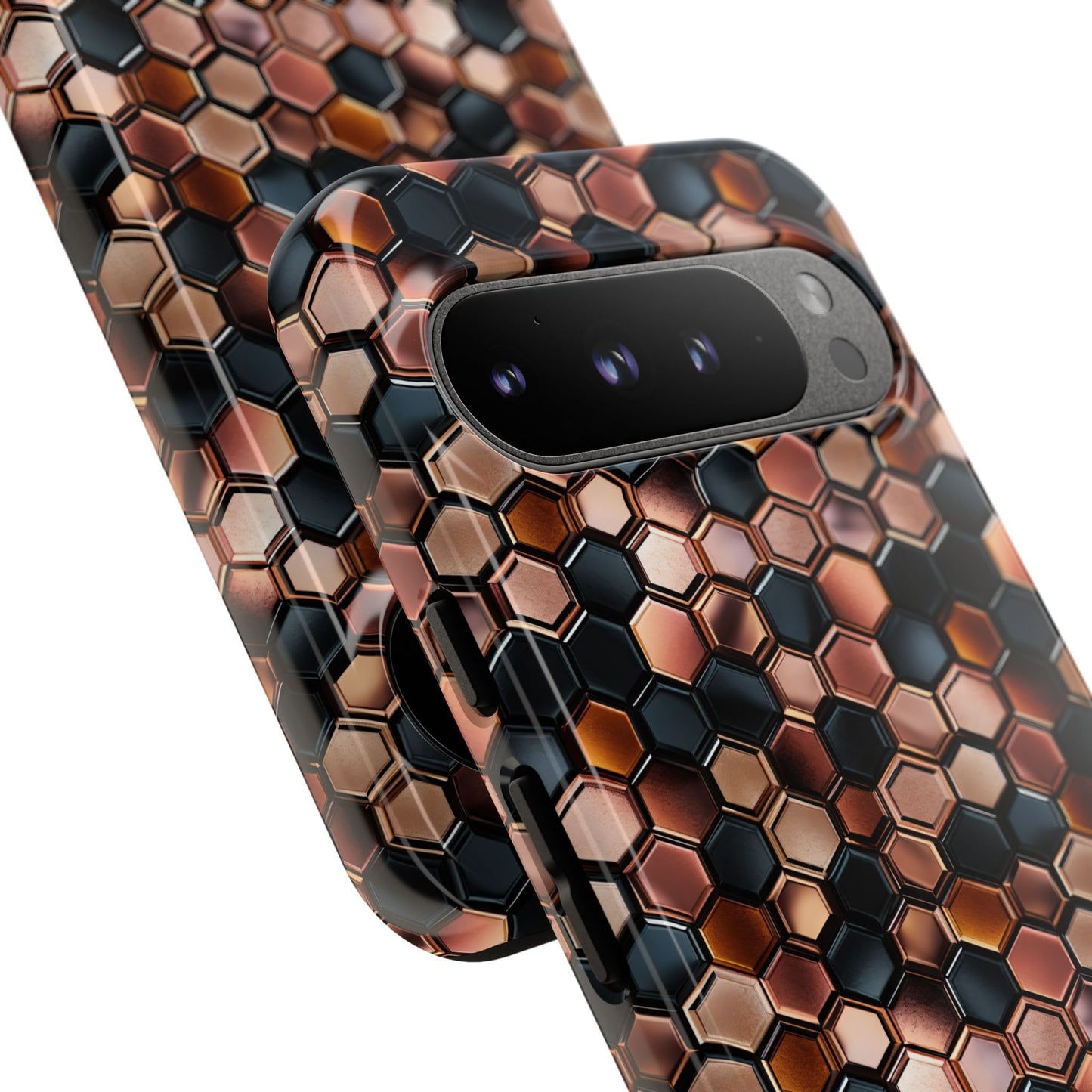 Rose' Runway in Honeycomb Mosaic - Tough Phone Case