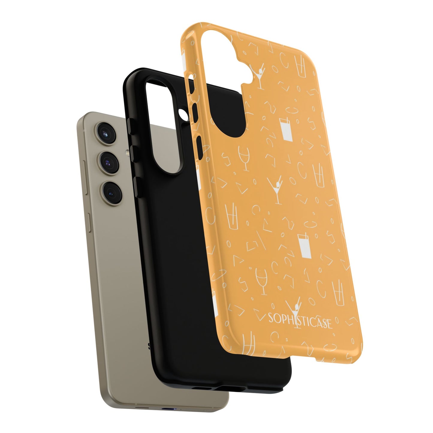 Cocktail Hour in Yellow - Tough Phone Case for Samsung Galaxy