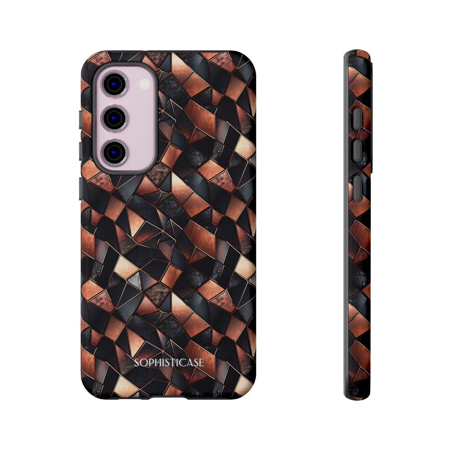 Rose' Runway in Noir Mosaic - Tough Phone Case
