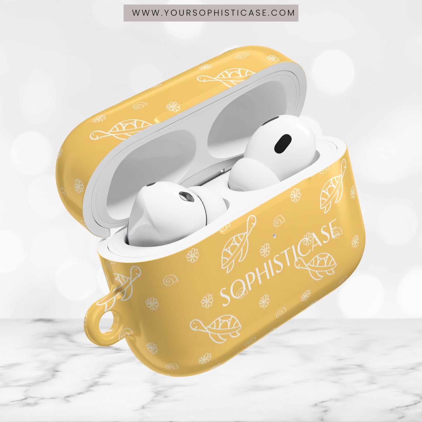 AirPod Cases - Turtle Island in Yellow