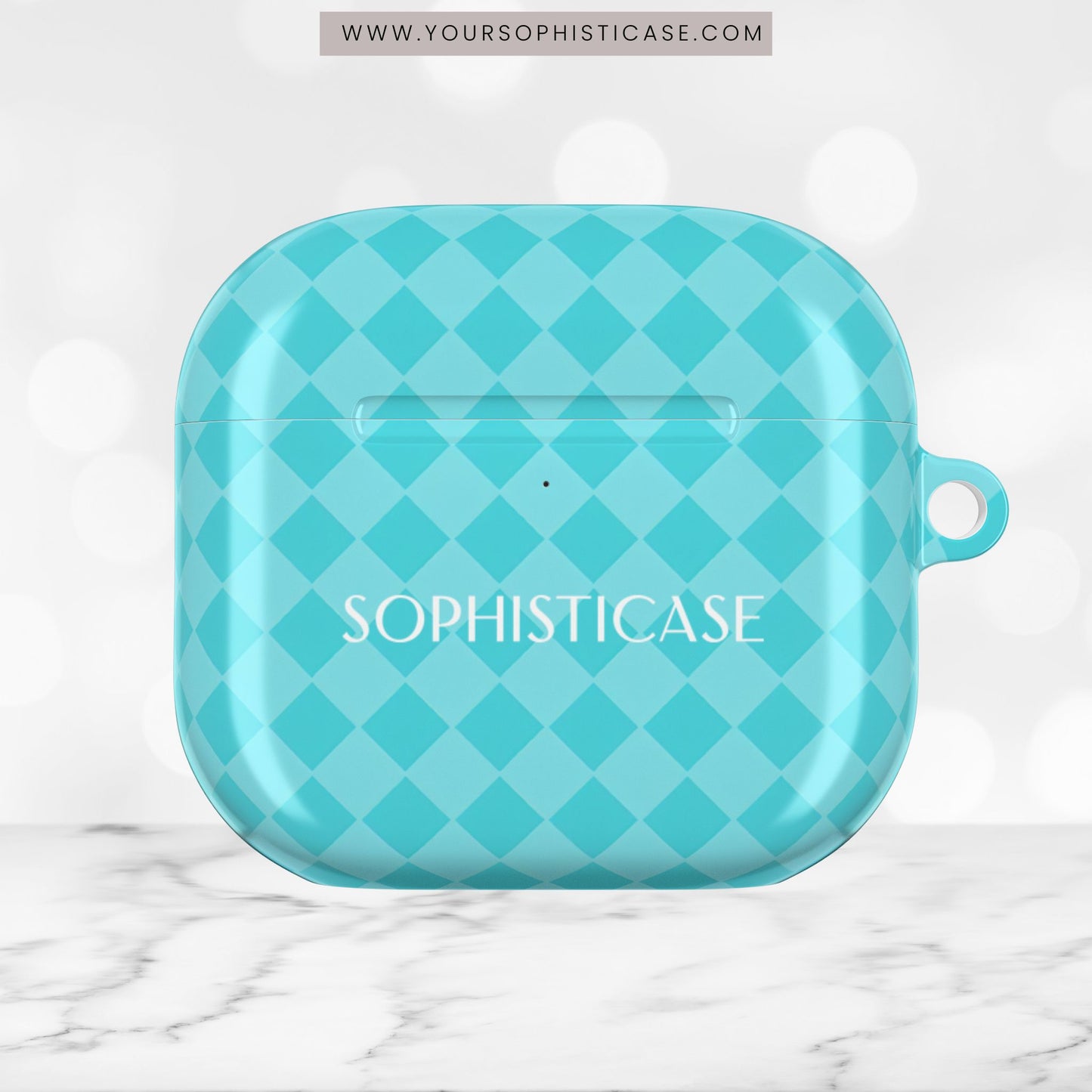 AirPod Cases - Diamond Diva in Aqua
