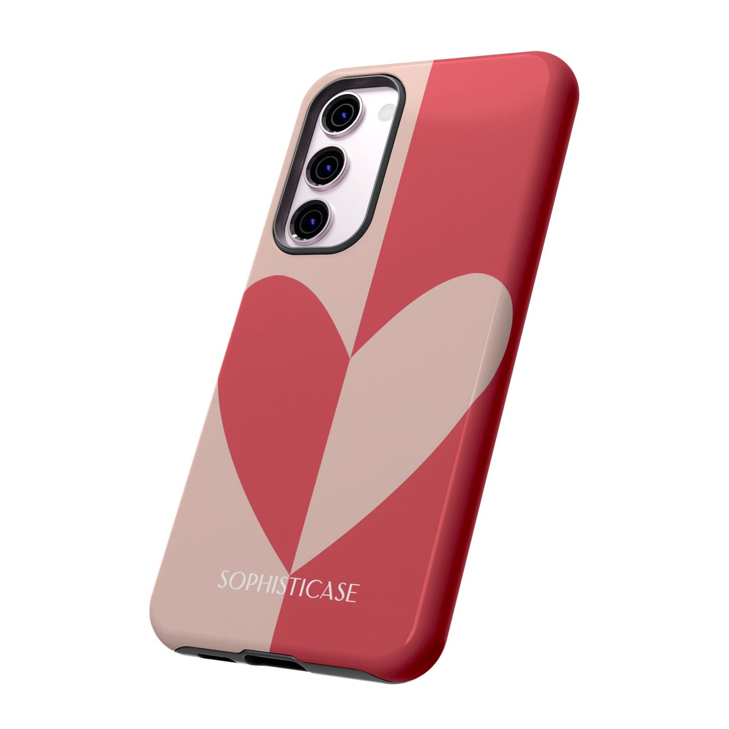Be Mine in Red and Brown - Protective Phone Case for Samsung Galaxy - Sophisticase