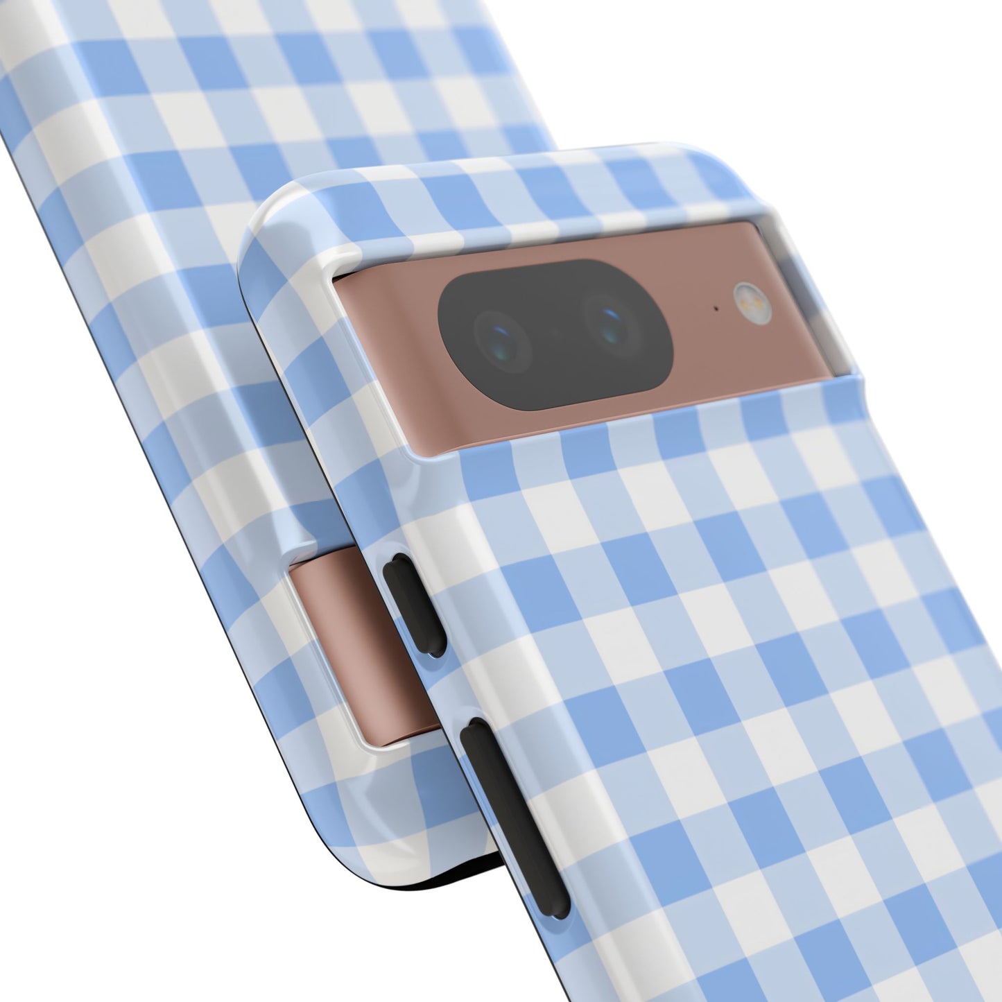 Gingham in Blue - Tough Phone Case