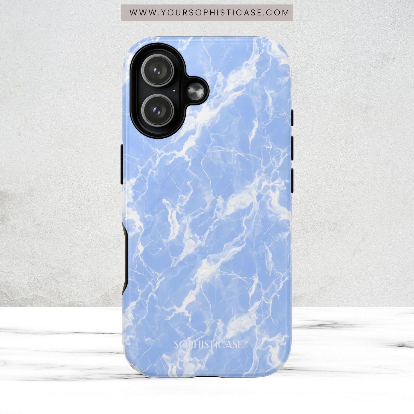 Marble Crush in Blue - Magsafe Case