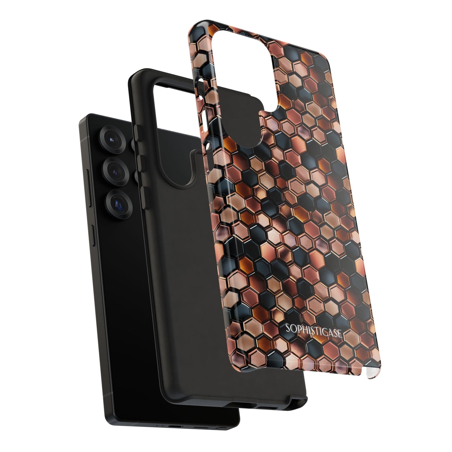 Rose' Runway in Honeycomb Mosaic - Tough Phone Case