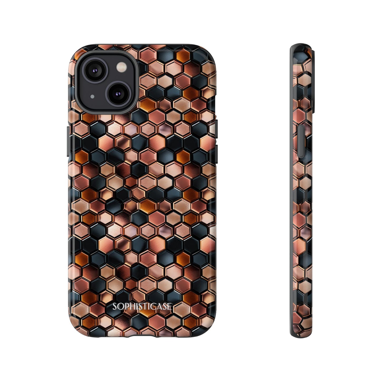 Rose' Runway in Honeycomb Mosaic - Tough Phone Case