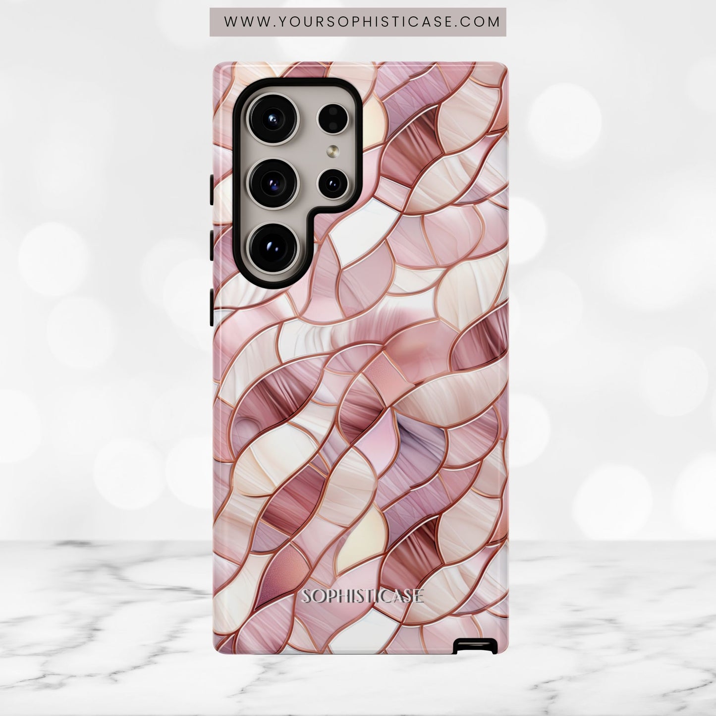 Rose' Runway in Sweet Mosaic - Tough Phone Case