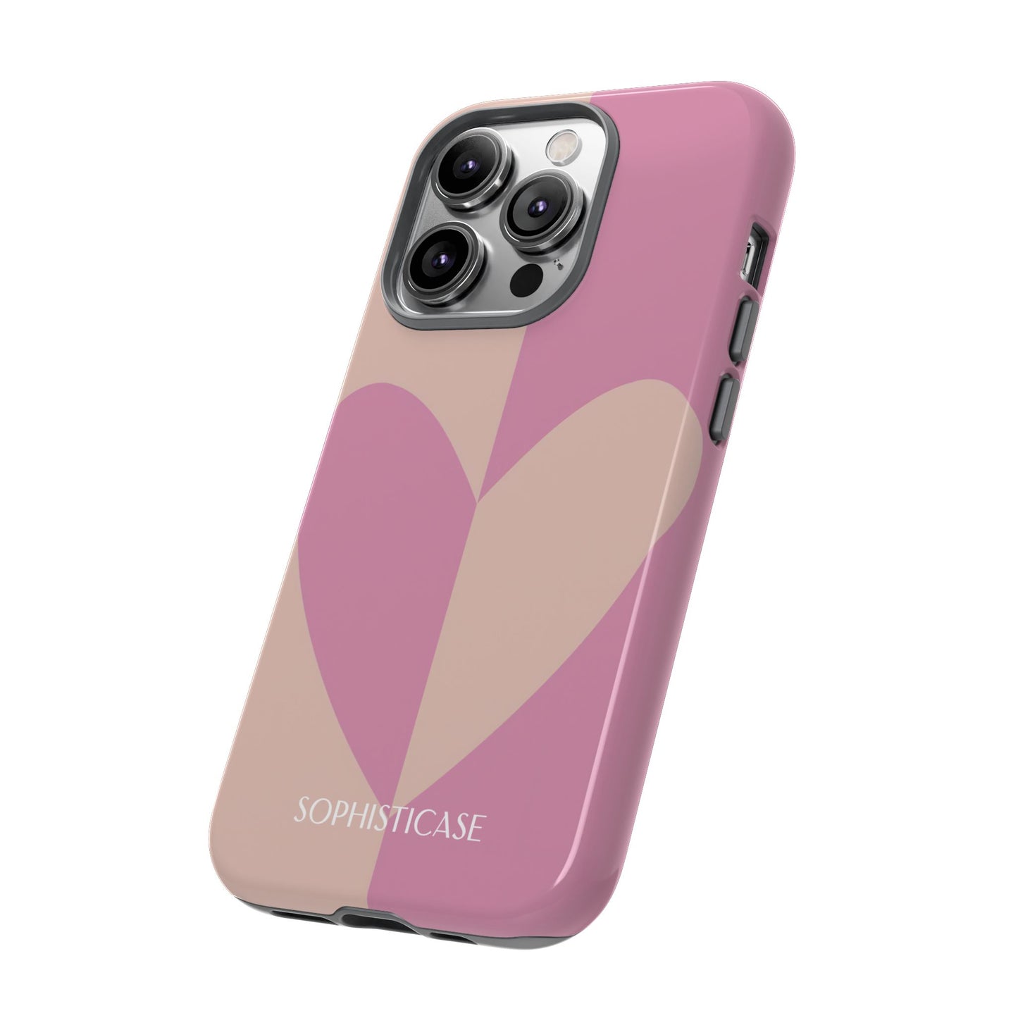 Be Mine in Pink and Brown - iPhone Case