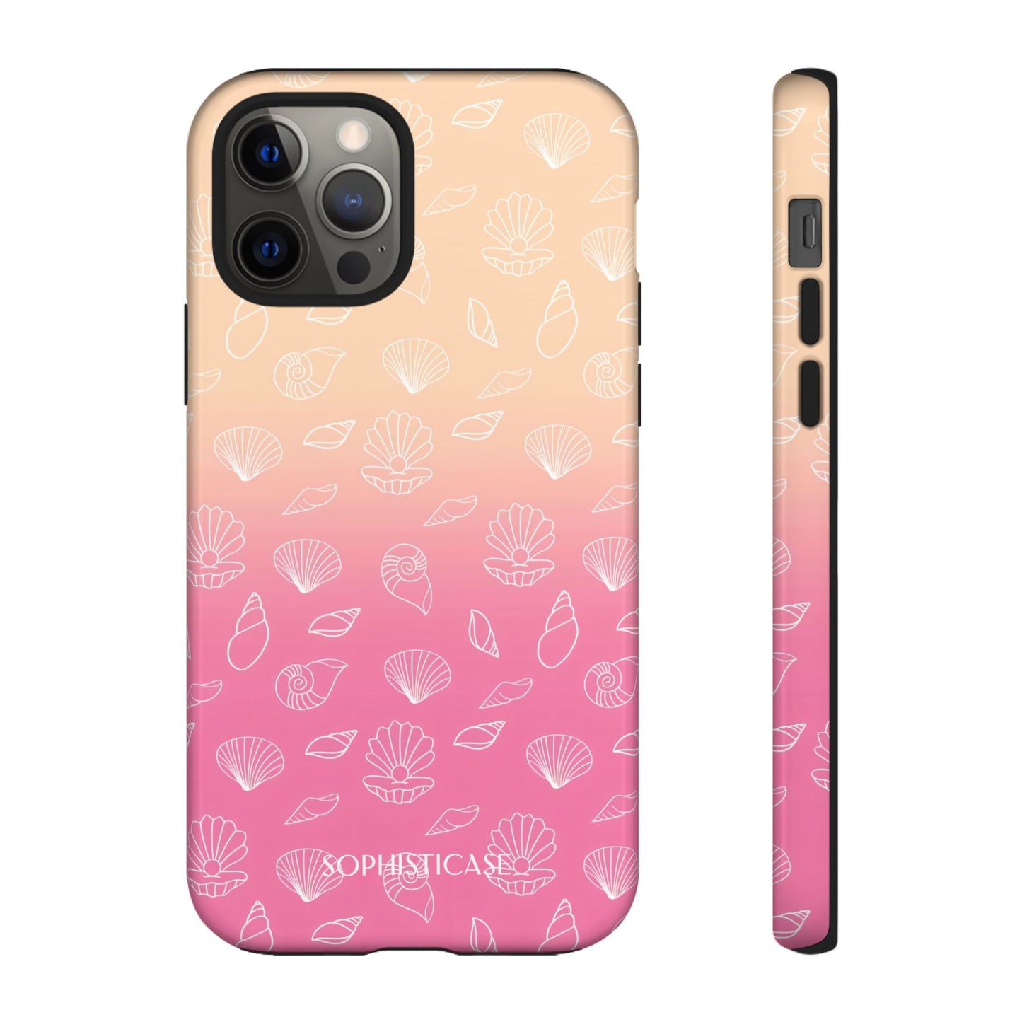 Seashell Society in Sandy Pink Sunset - iPhone Case