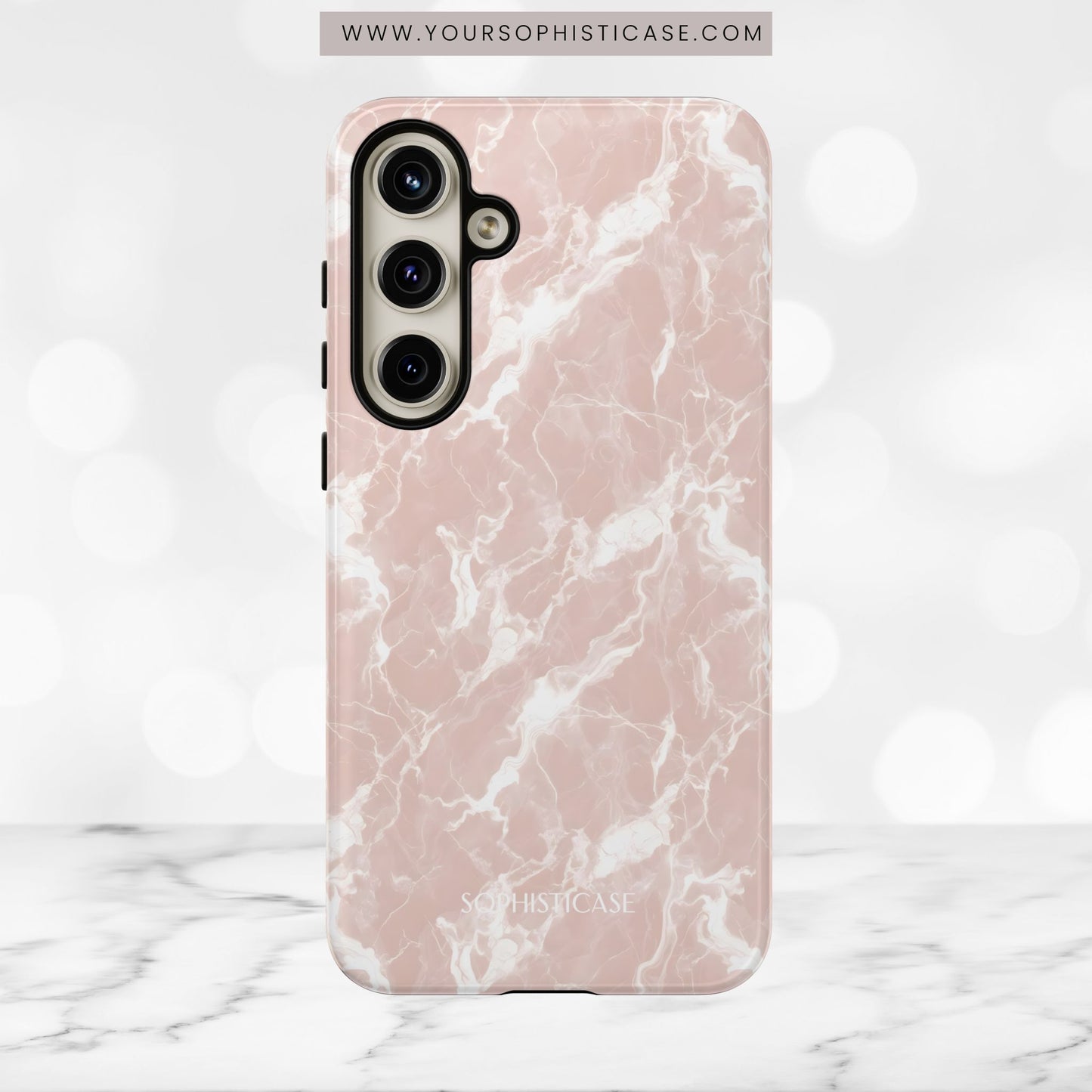 Marble Crush in Neutral Beige - Tough Phone Case