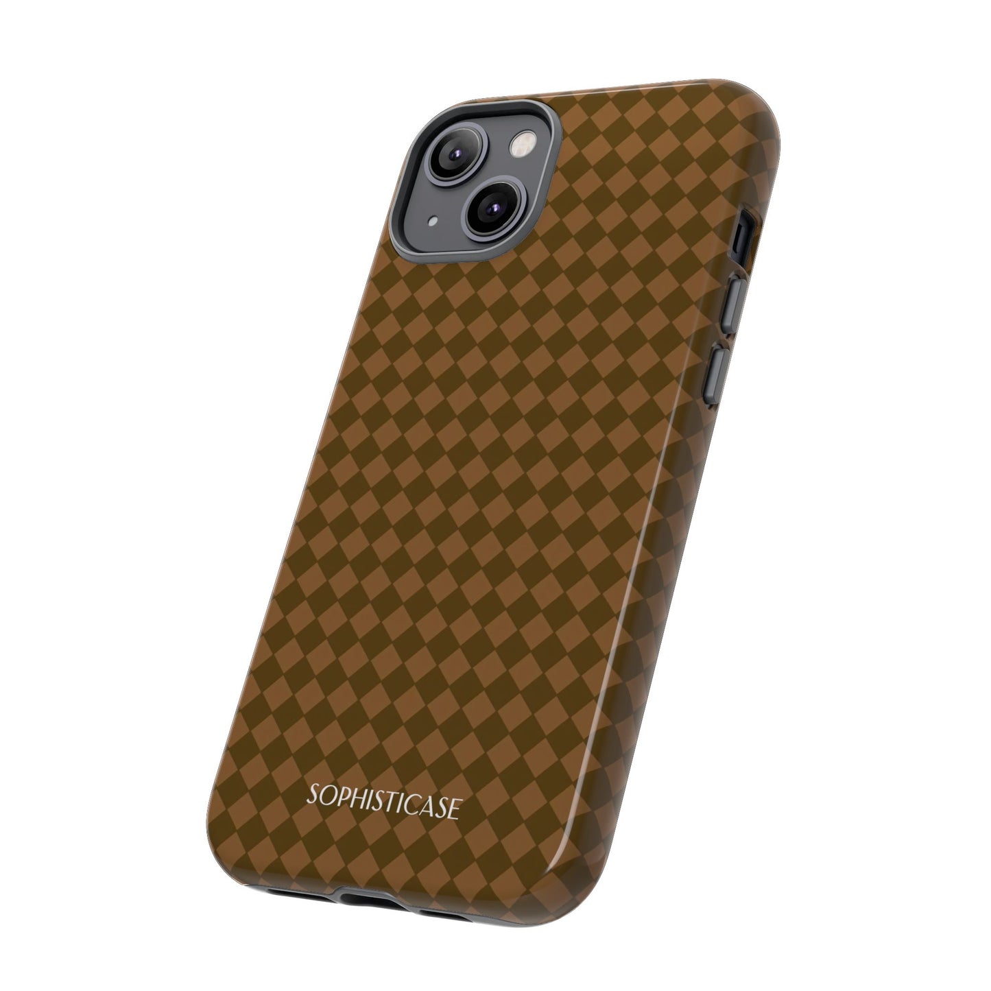 Diamond Diva in Deep Brown - iPhone Case