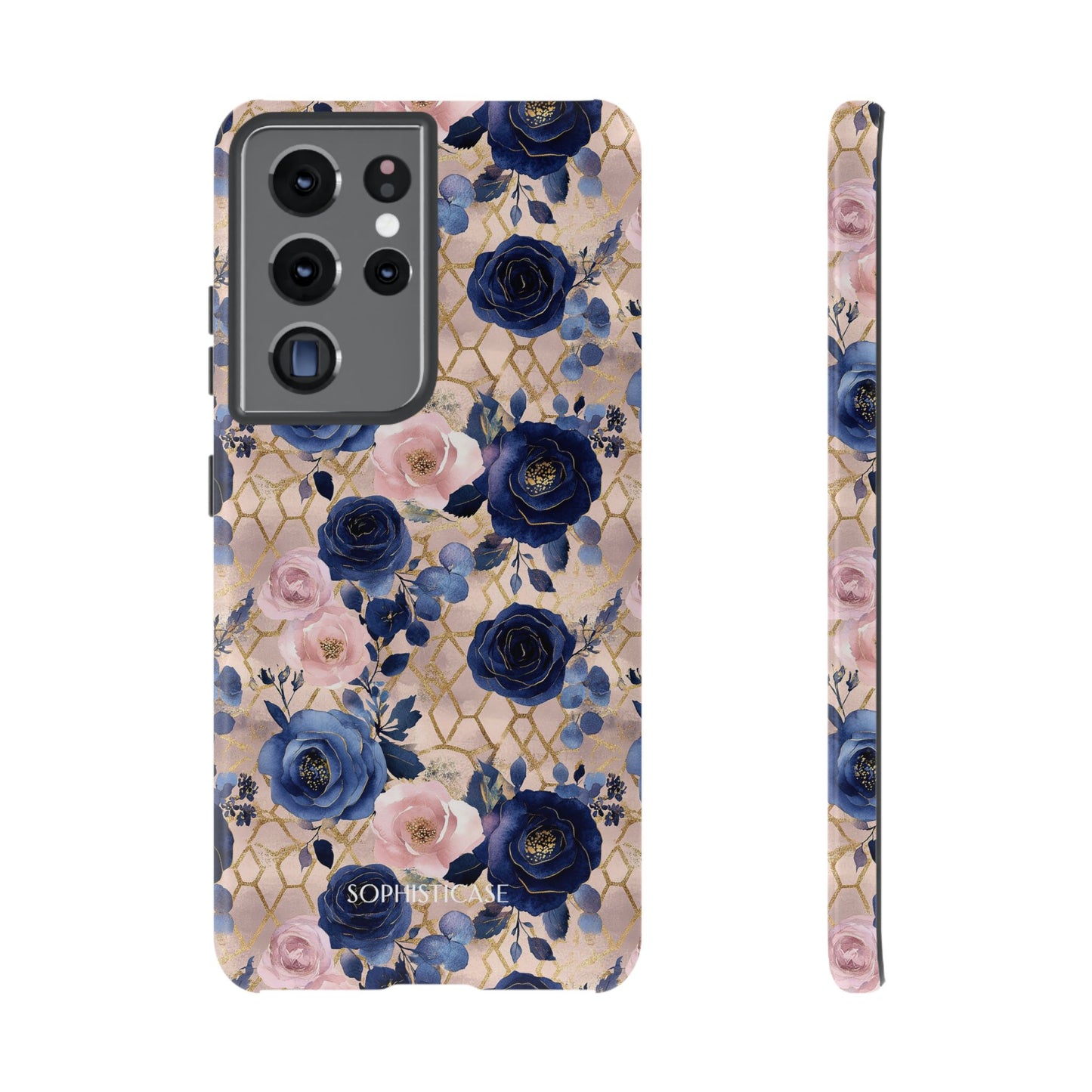 Royal Floral in Navy Blush - Tough Phone Case