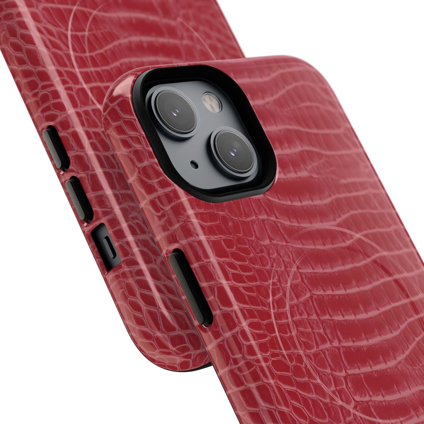 Luxe Leather in Cherry Red - Magsafe Case
