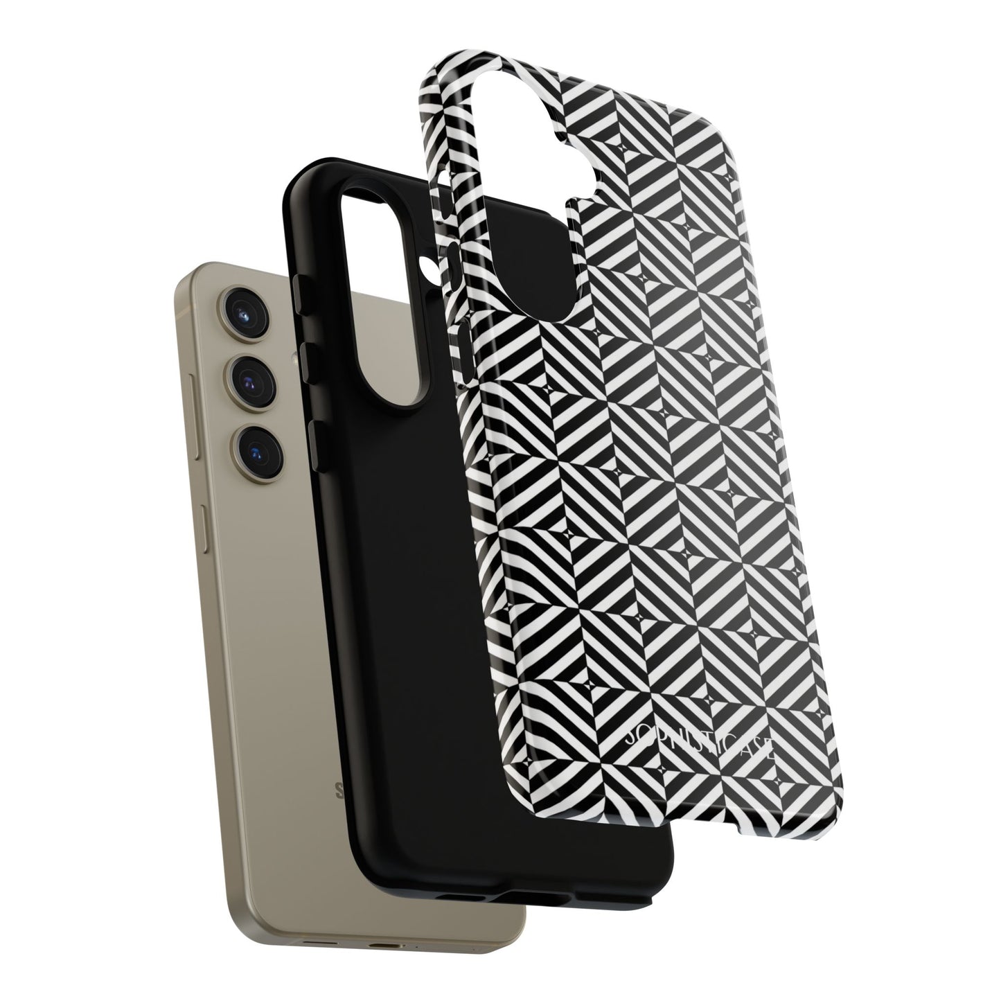 Illusions in Black - Tough Phone Case for Samsung Galaxy
