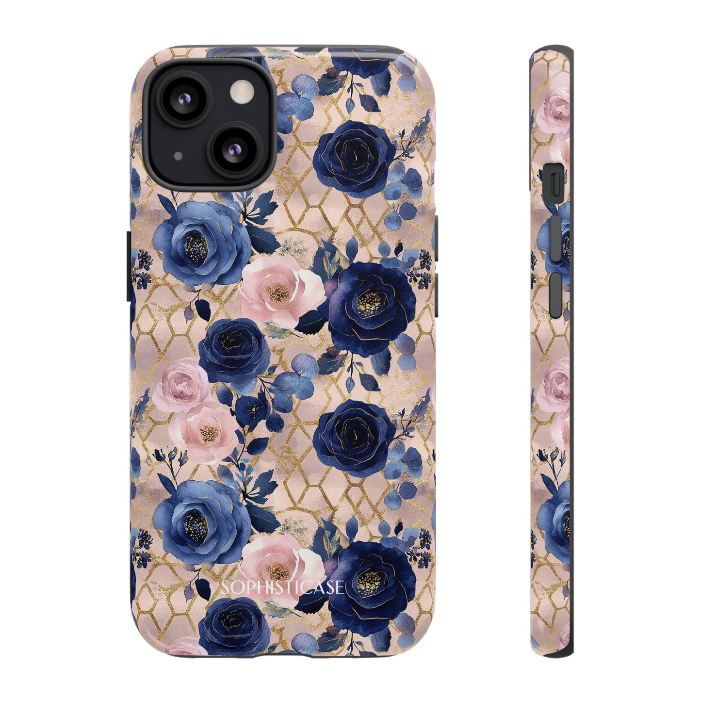 Royal Floral in Navy Blush - Tough Phone Case