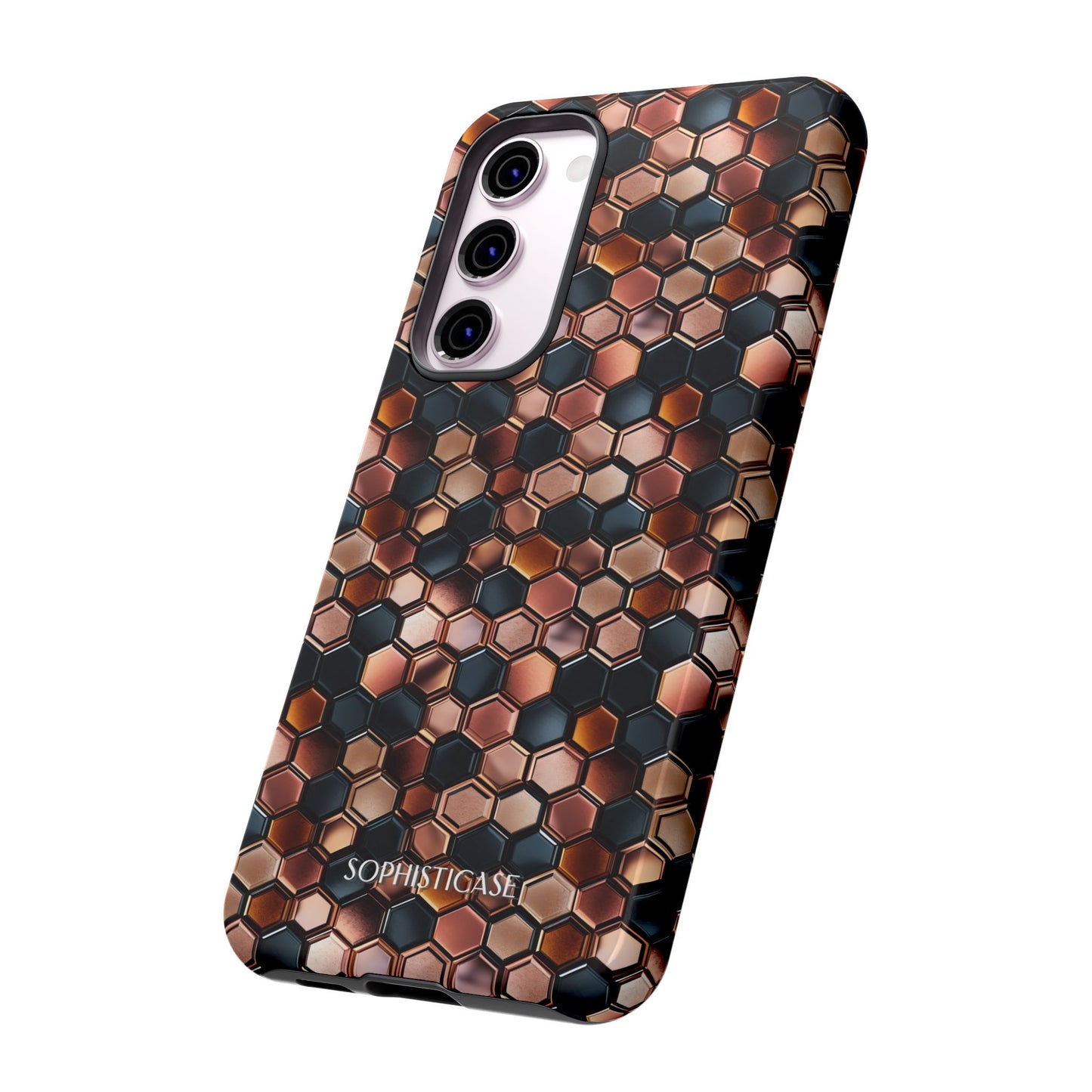 Rose' Runway in Honeycomb Mosaic - Tough Phone Case