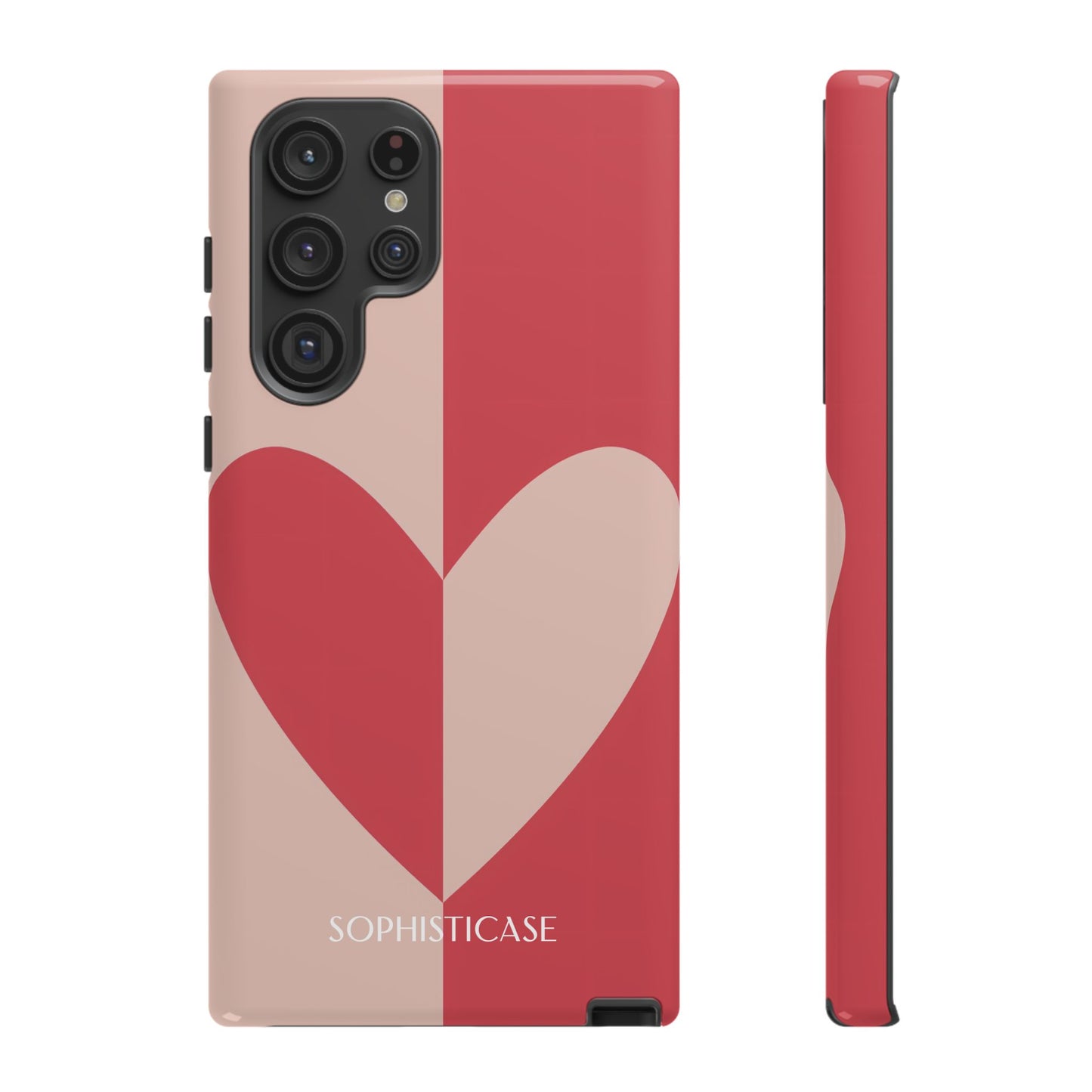 Be Mine in Red and Brown - Protective Phone Case for Samsung Galaxy - Sophisticase