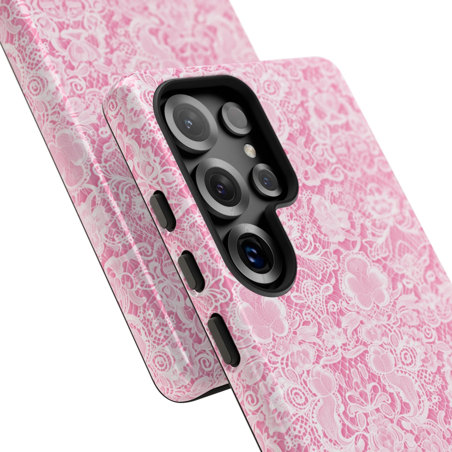 Luxe Lace in Pink - Tough Phone Case