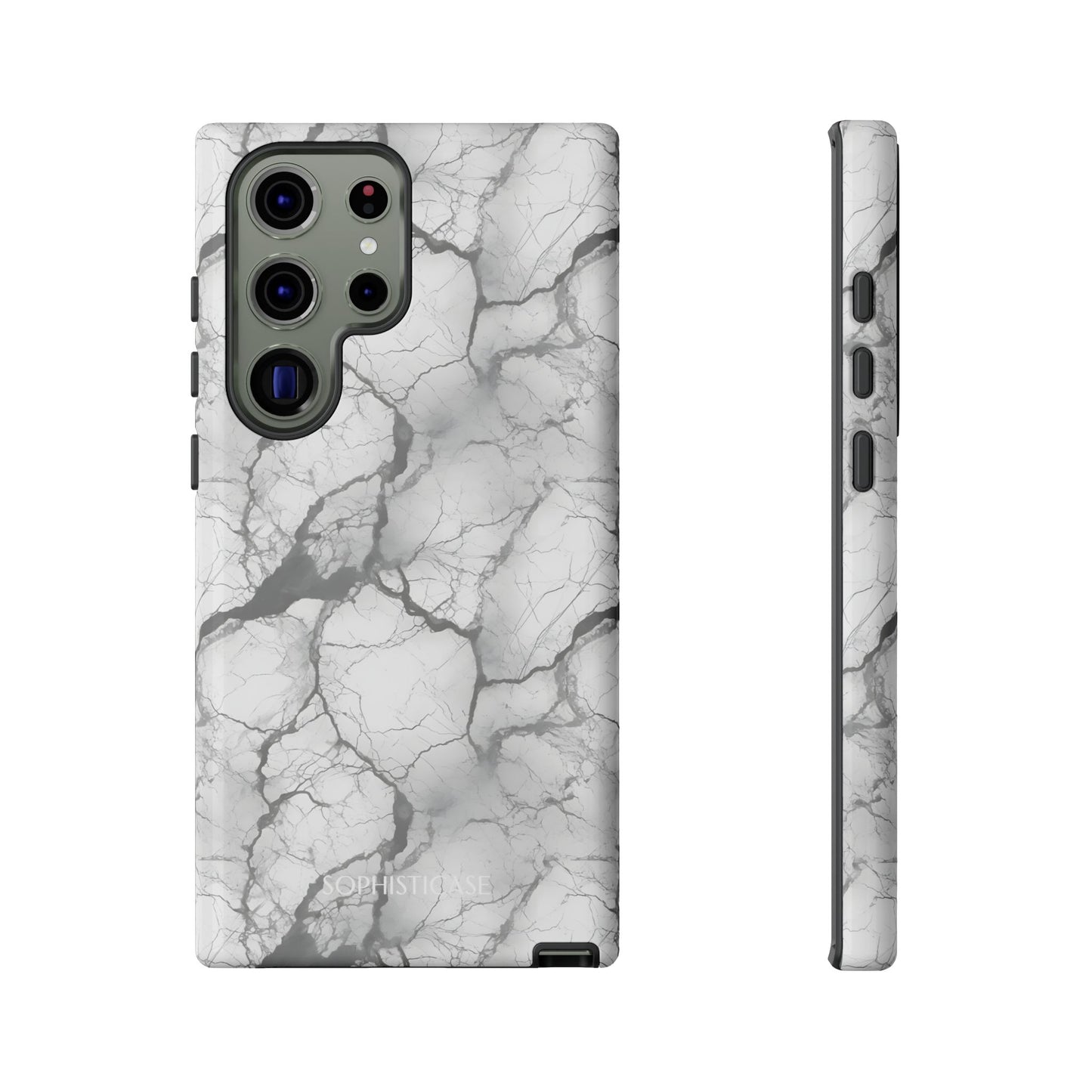Marble Opulence in Charcoal Grey - Samsung Galaxy Case