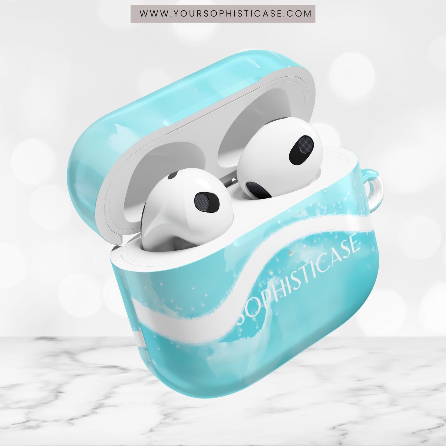 AirPod Cases - Serenity in Aqua
