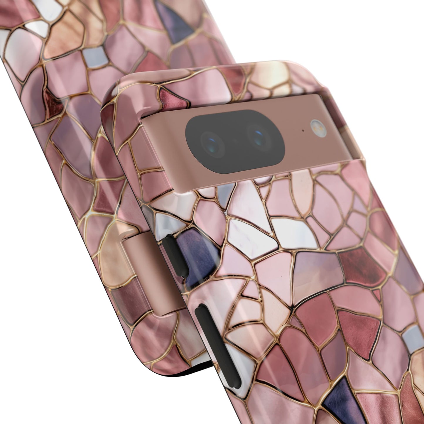 Rose' Runway in Pink Mosaic - Tough Phone Case