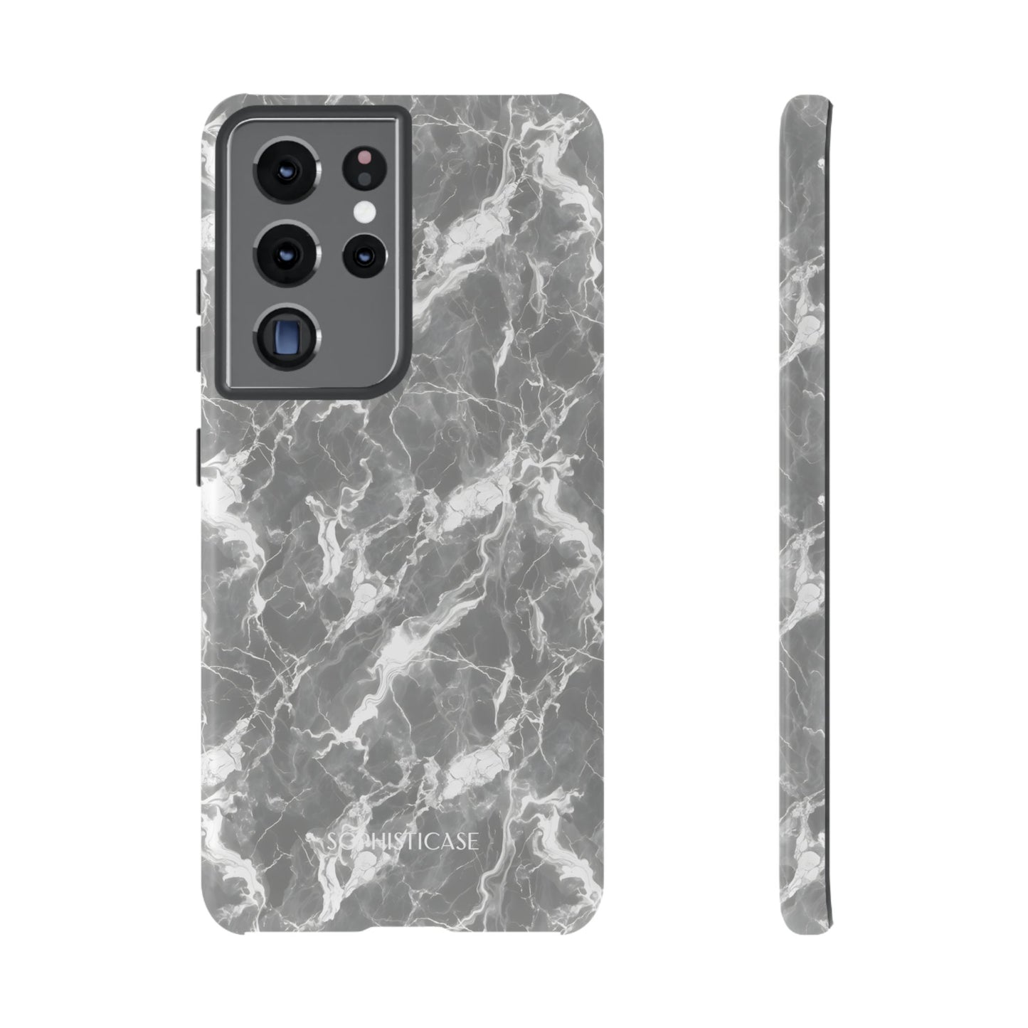 Marble Crush in Charcoal Grey - Tough Phone Case