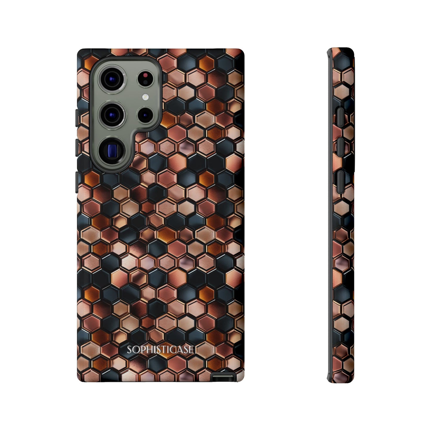 Rose' Runway in Honeycomb Mosaic - Tough Phone Case