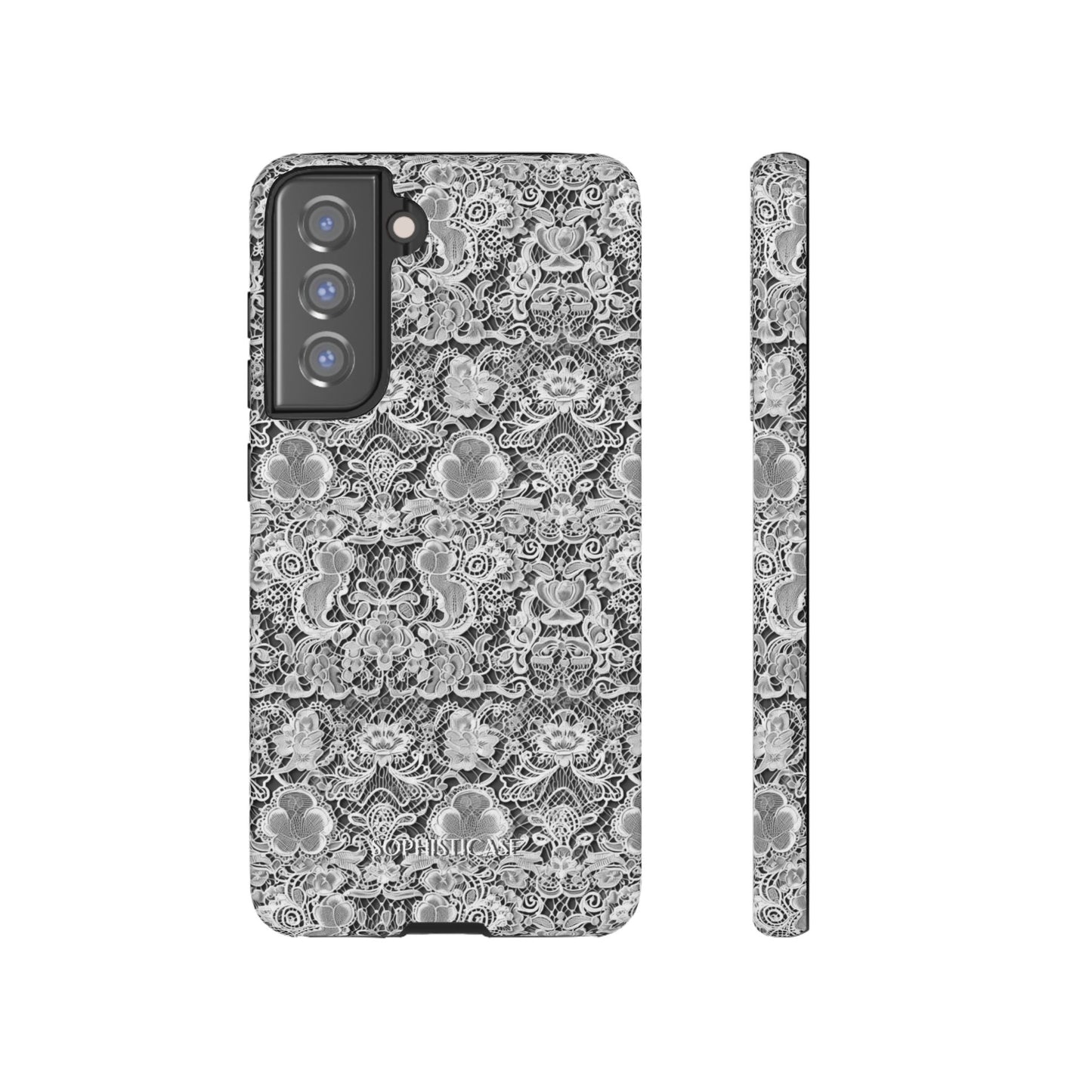 Luxe Lace in Black - Tough Phone Case