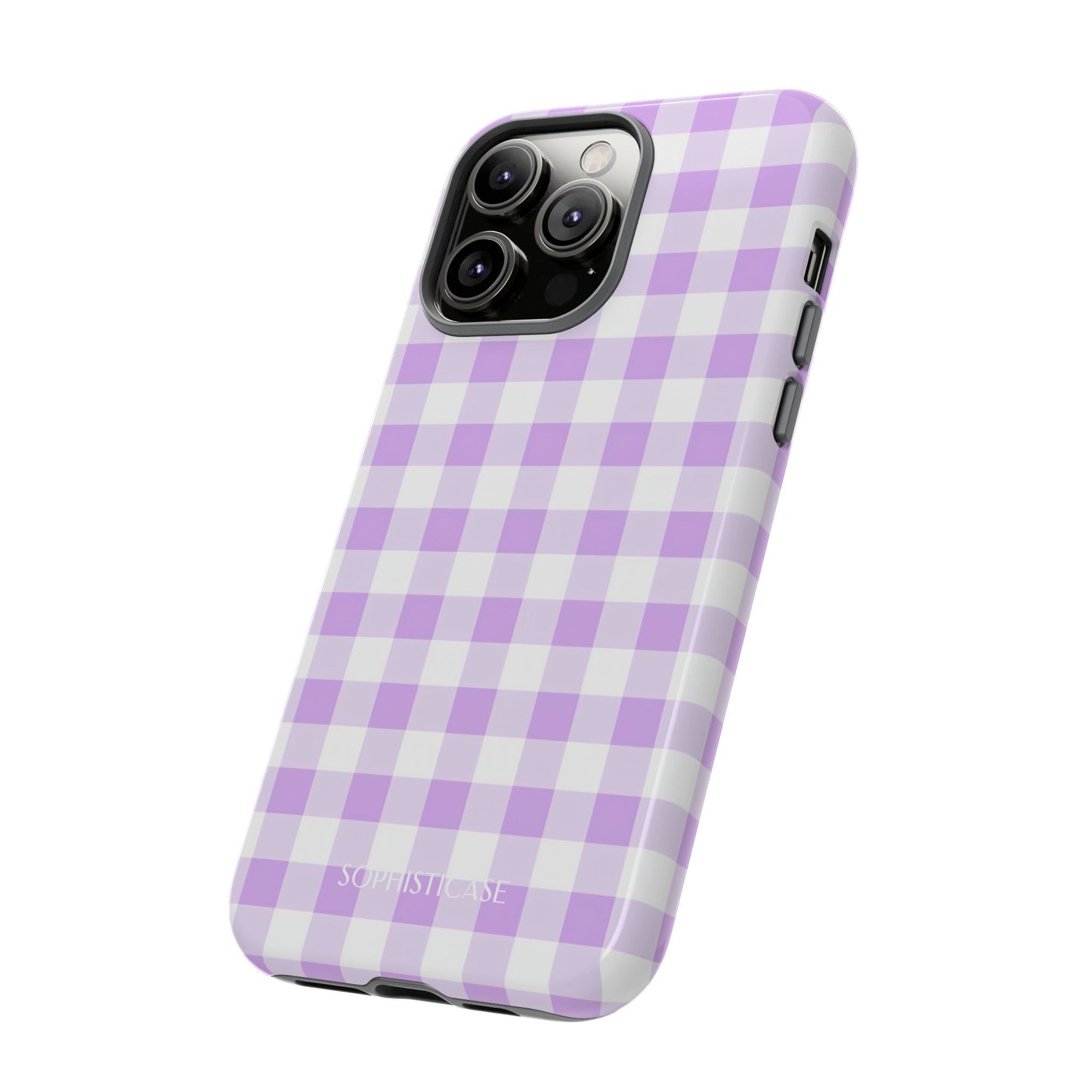 Gingham in Purple - iPhone Magsafe Case