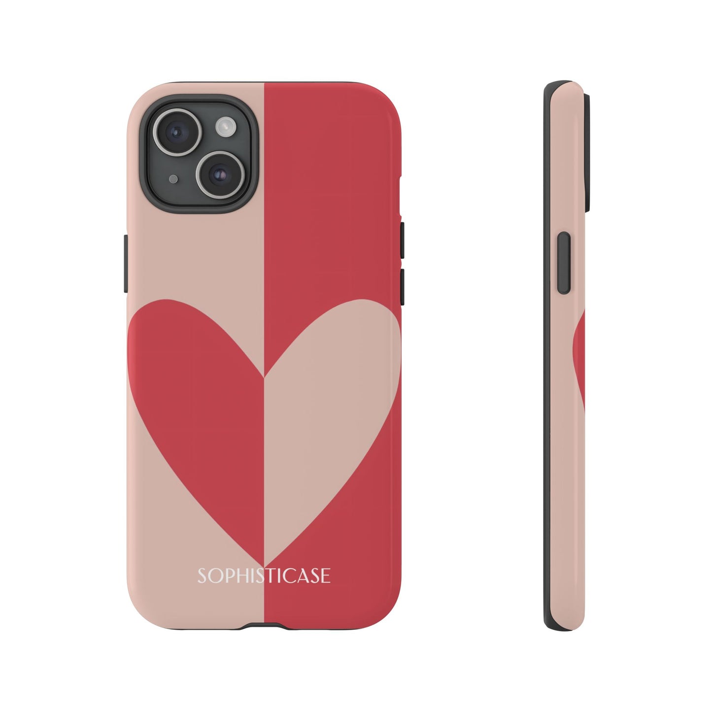 Be Mine in Red and Brown - iPhone Case
