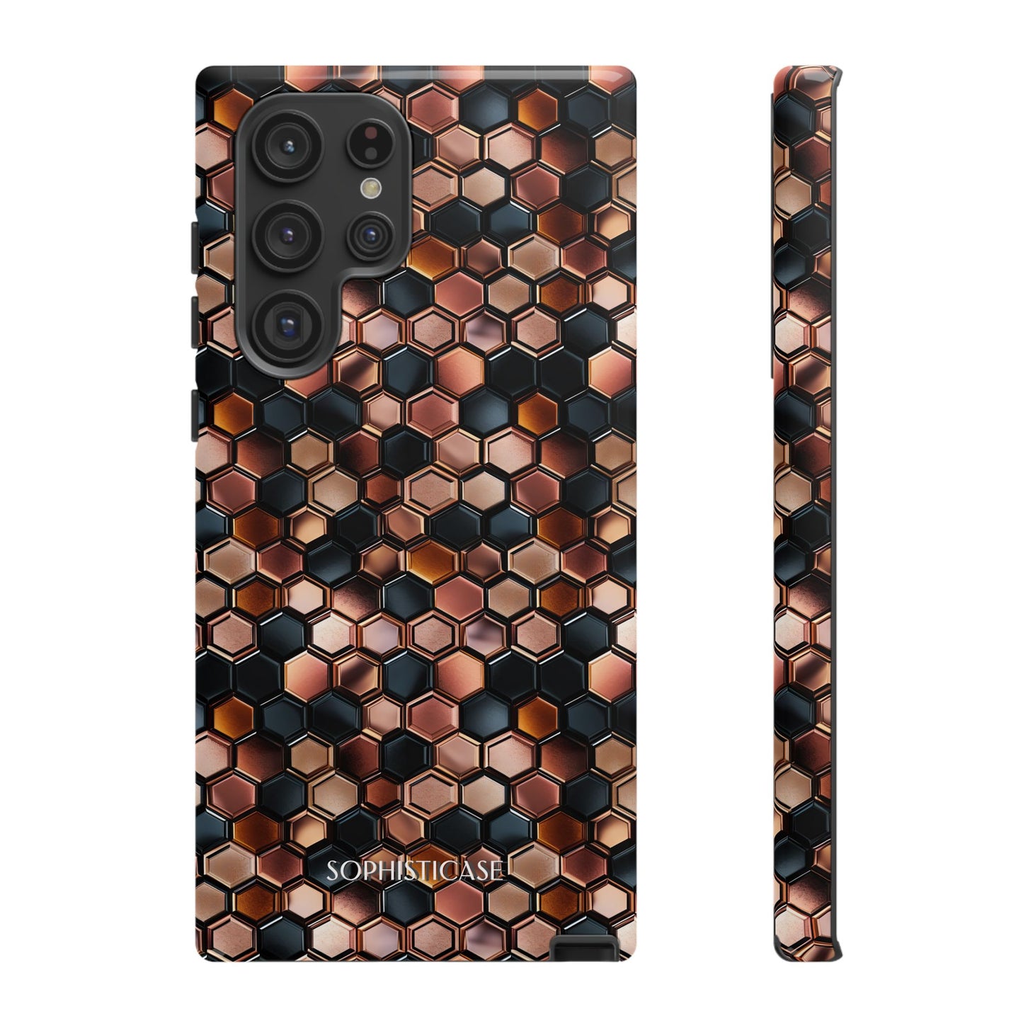 Rose' Runway in Honeycomb Mosaic - Tough Phone Case