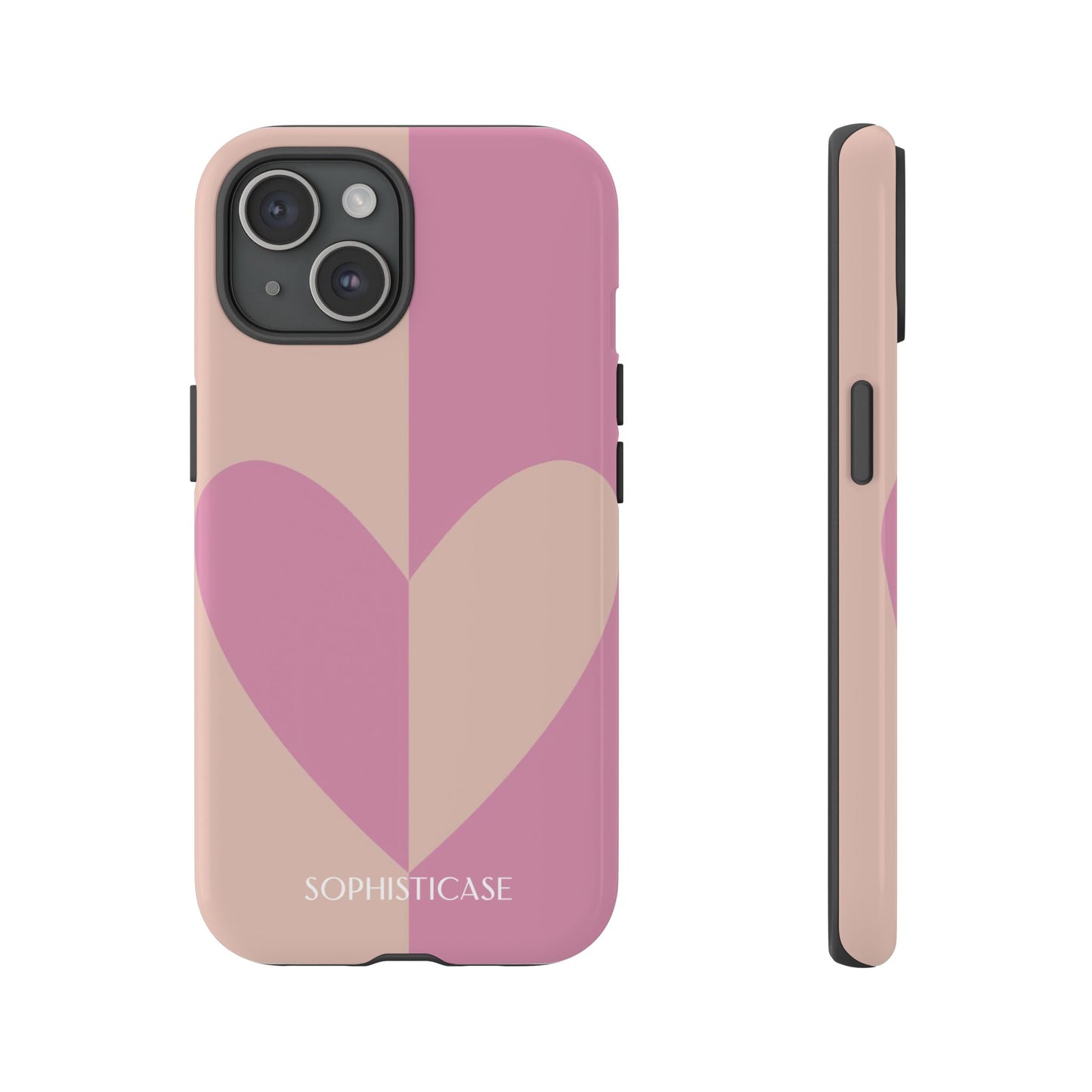 Be Mine in Pink and Brown - iPhone Case