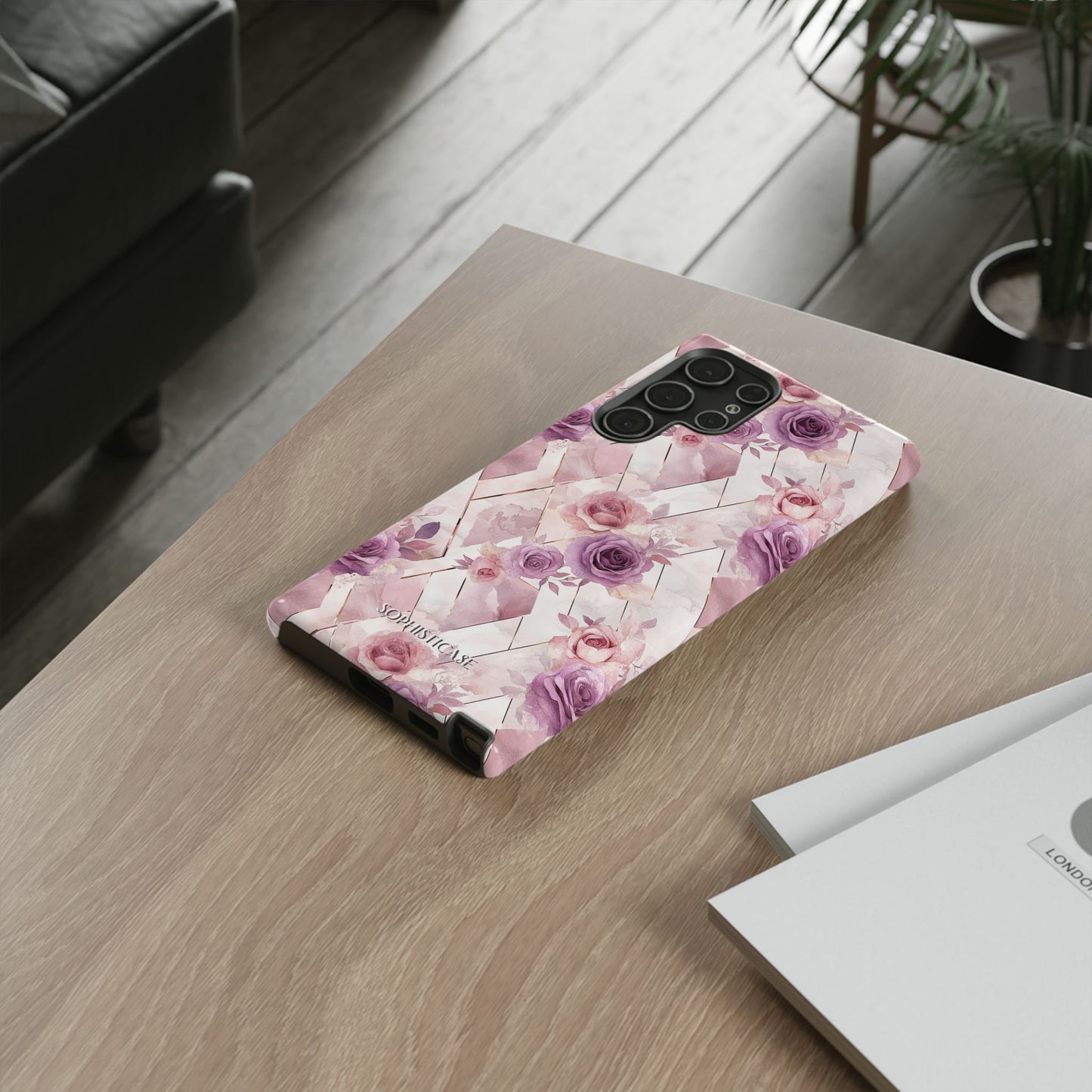 Royal Floral in Mauve Rose - Tough Phone Case