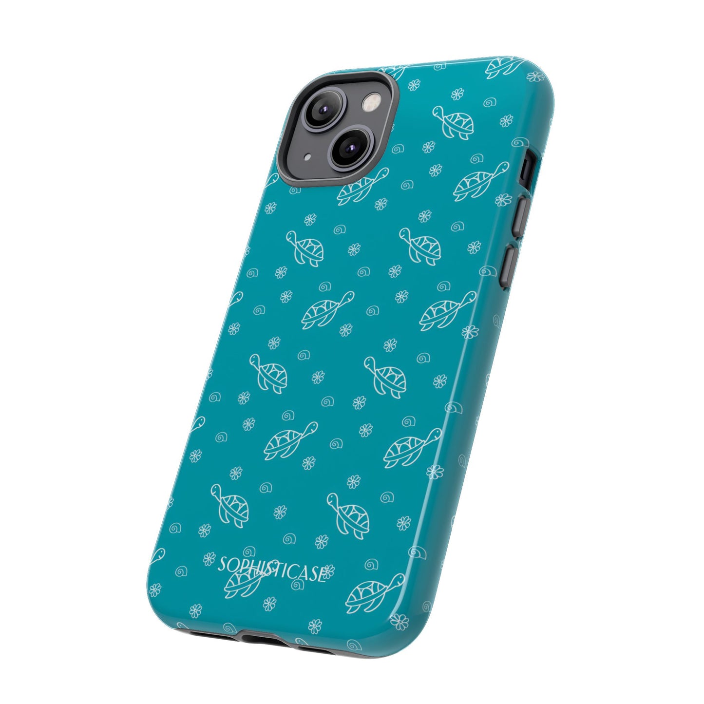 Turtle Island in Aqua - iPhone Magsafe Case
