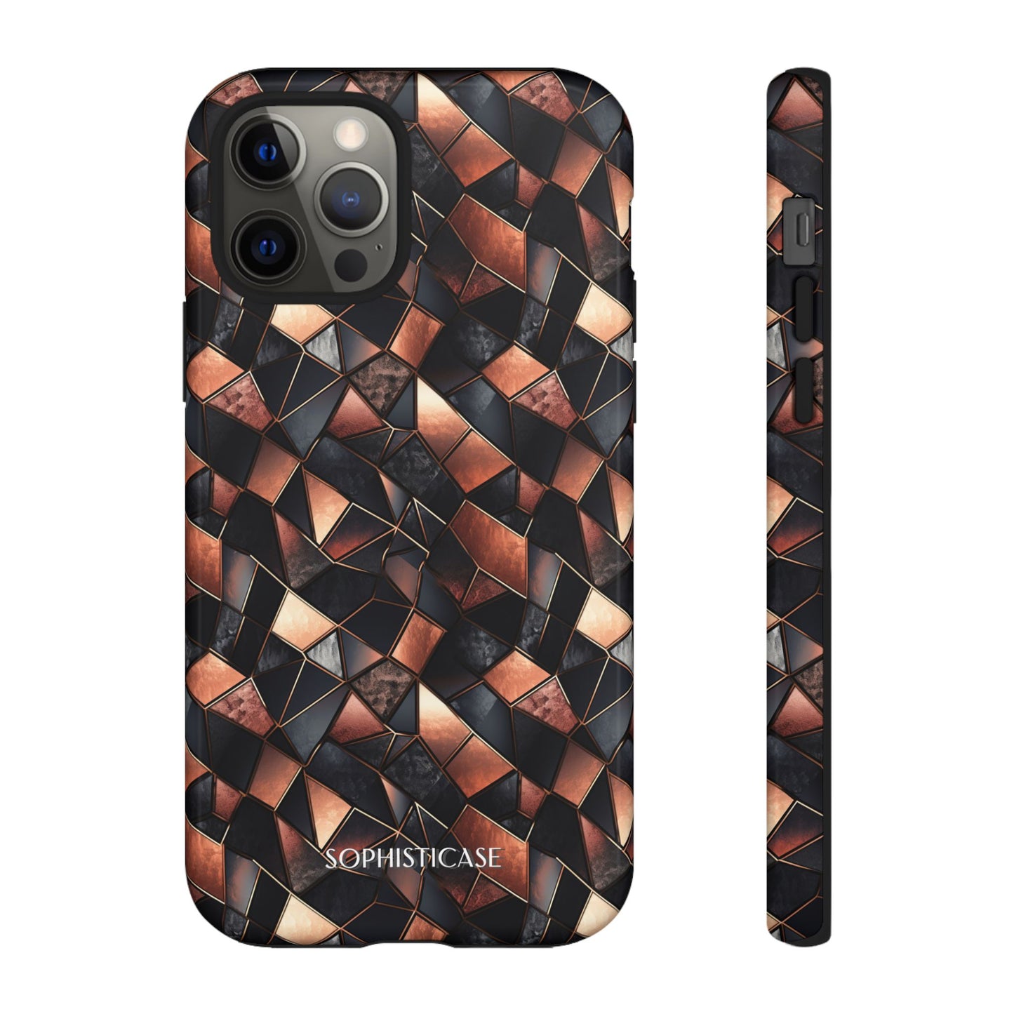 Rose' Runway in Noir Mosaic - Tough Phone Case