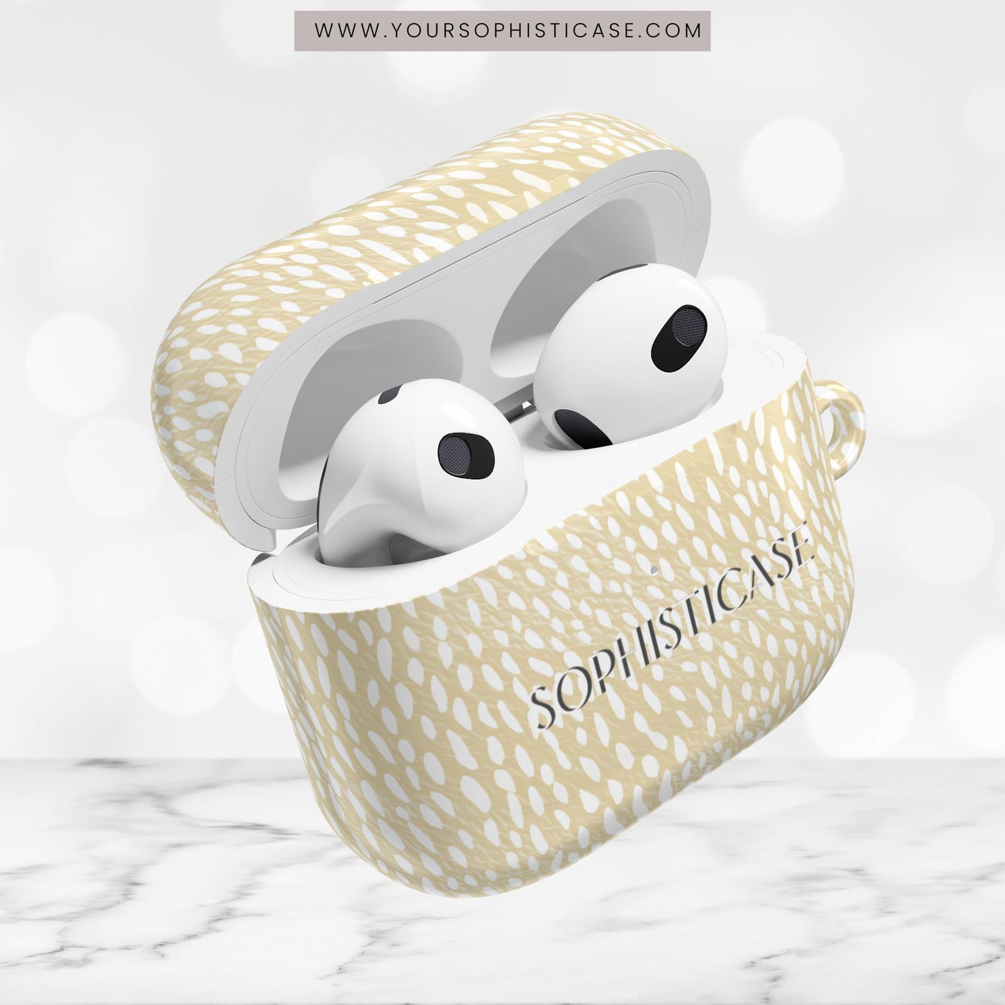 AirPod Cases - Oh Deer! in Neutral Beige