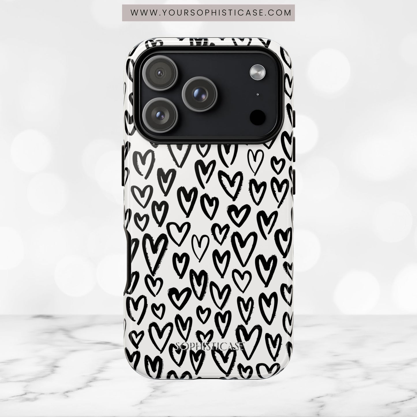 Dark Thoughts in Urban Heart - Tough Phone Case