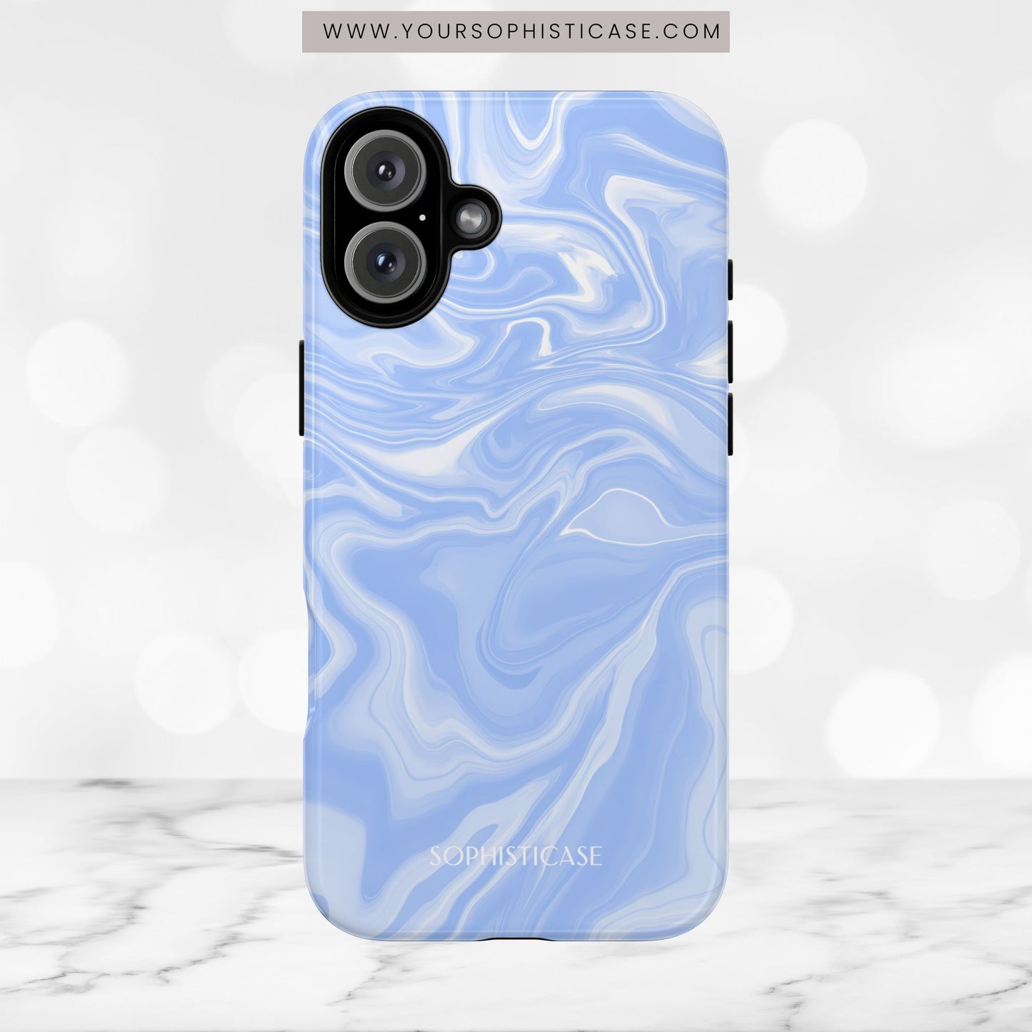Liquid Dreams in Smoke Blue - iPhone Case