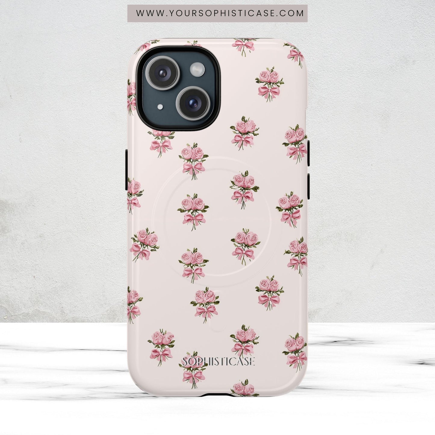 The Sweetest Thing in Coquette Rose Bouquet - Magsafe Case