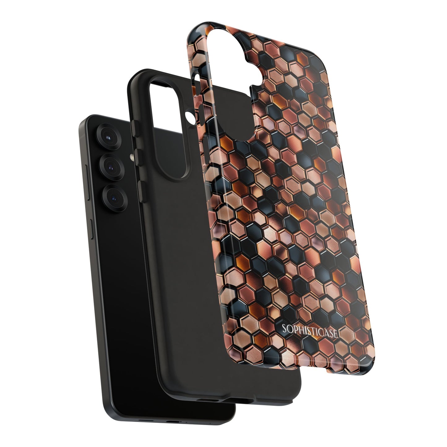 Rose' Runway in Honeycomb Mosaic - Tough Phone Case