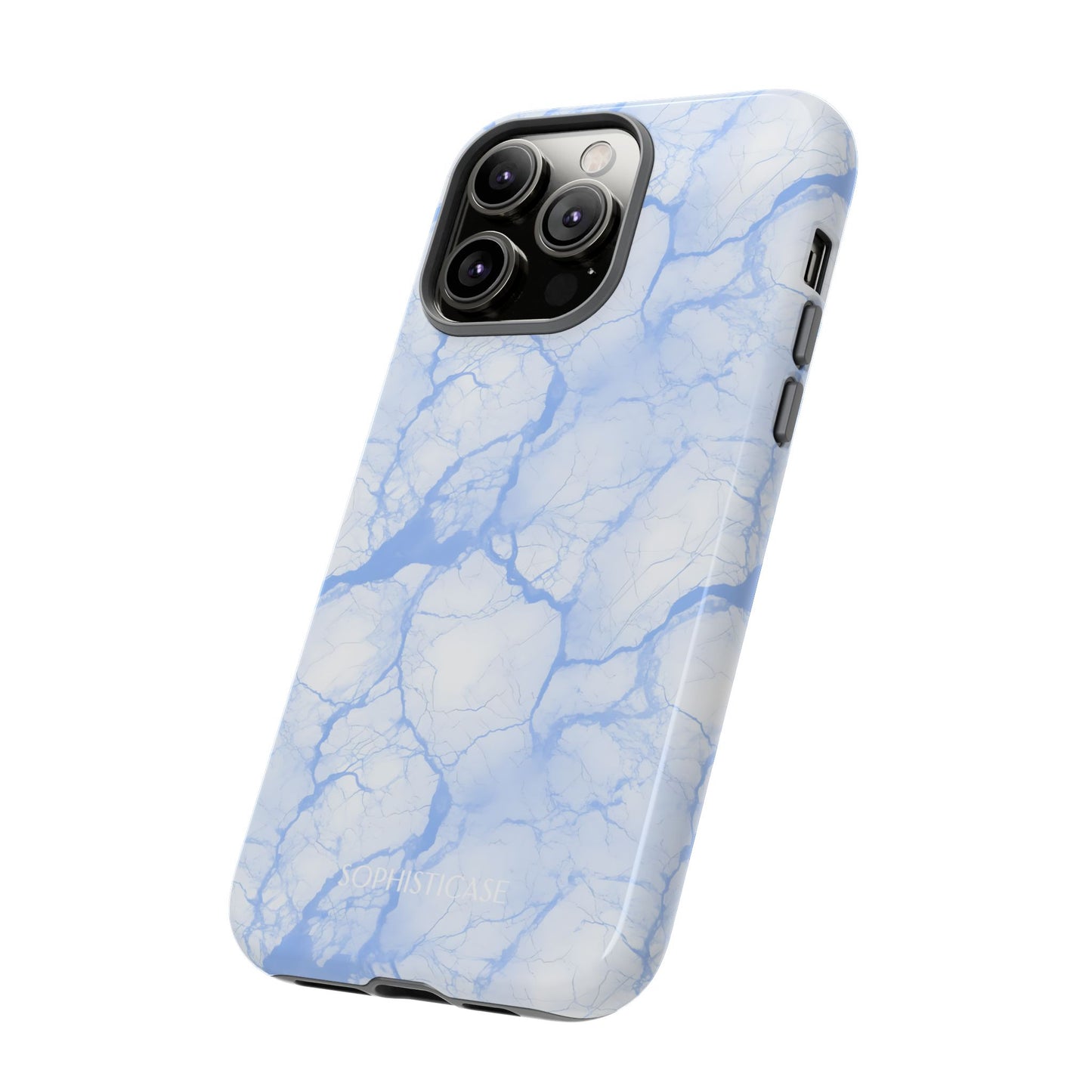Marble Opulence in Blue - iPhone Case