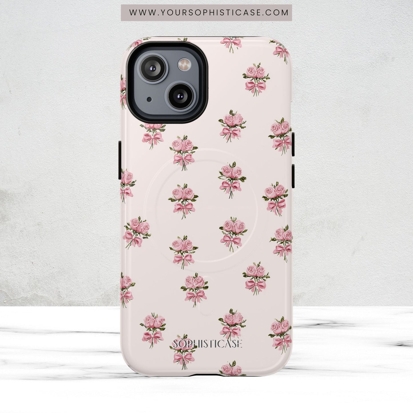 The Sweetest Thing in Coquette Rose Bouquet - Magsafe Case
